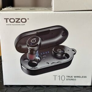 TOZO T6 and 2 T10 True Wireless Earbuds Lot.